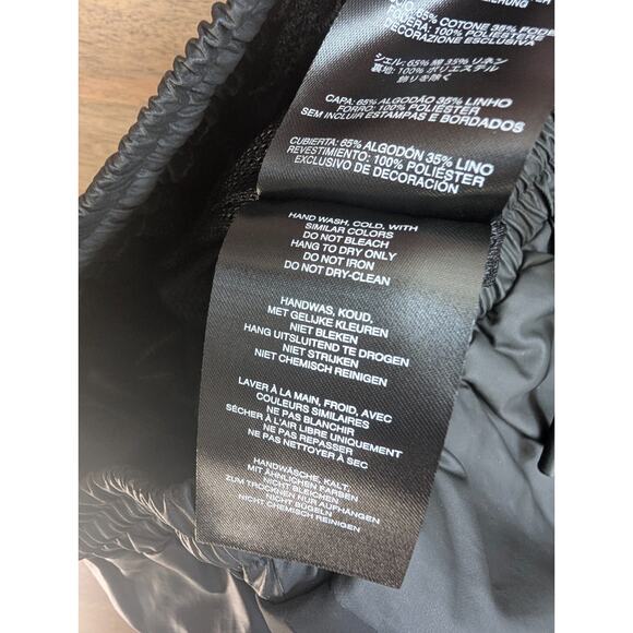 Harley-Davidson Pants Womens S Black Linen Blend Street Wear Elastic Waist NWT - Picture 4 of 5